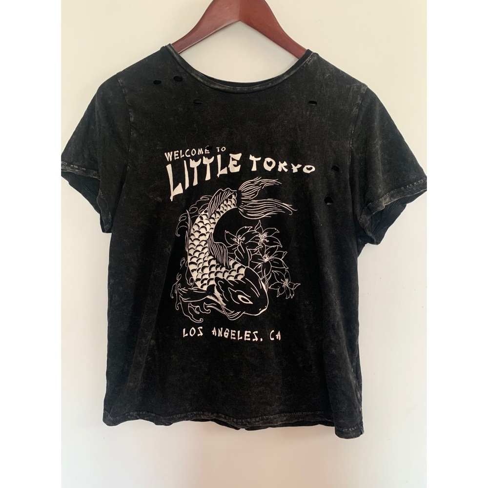 Forever 21 Little Tokyo distressed T-shirt